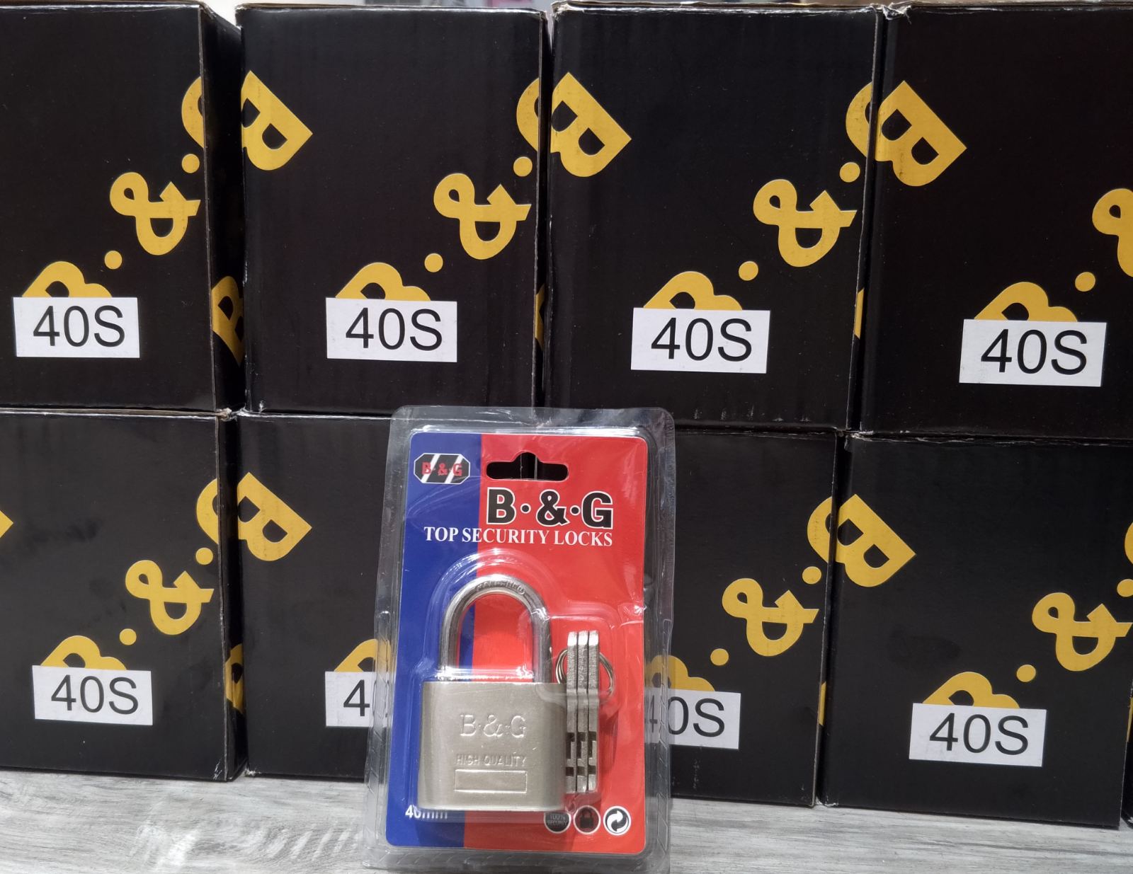 Top Security Padlock — 40mm, Short Shackle
