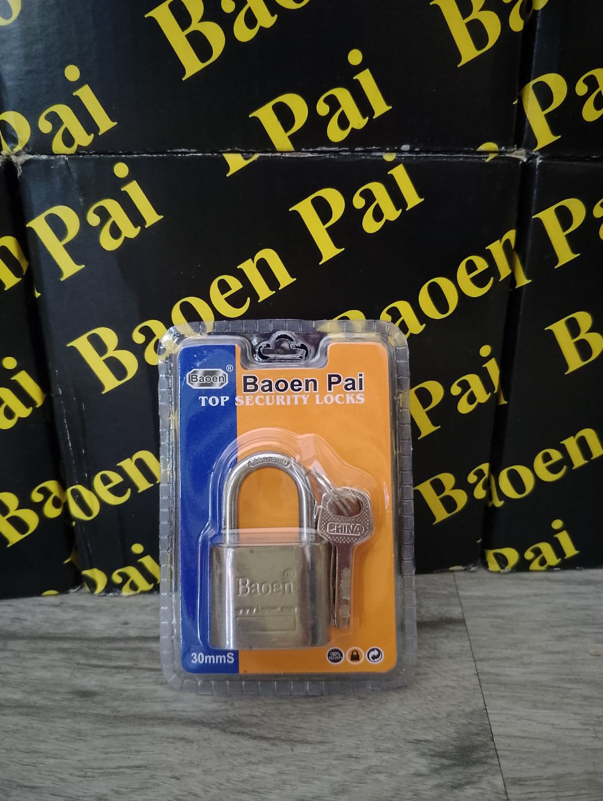 Top Security Padlock — 30mm, Short Shackle