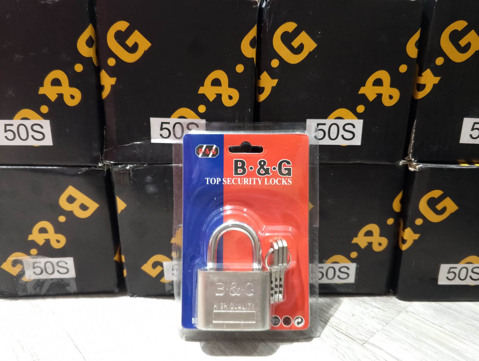 Top Security Padlock — 50mm, Short Shackle