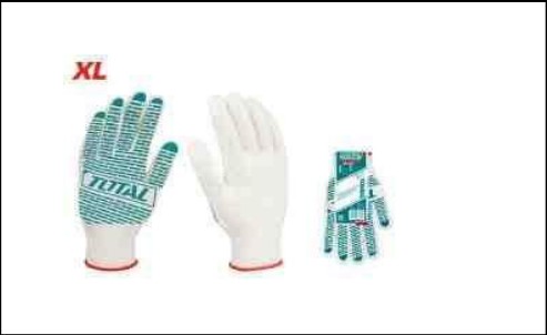 Knitted & PVC Dots Gloves (12 pairs)