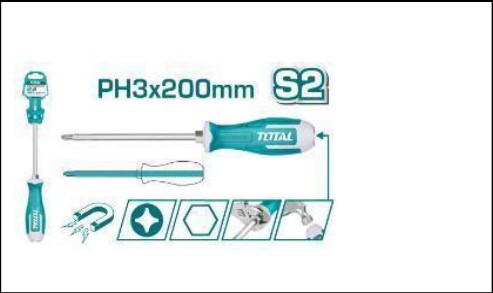 Phillips Go-Through Screwdriver PH3