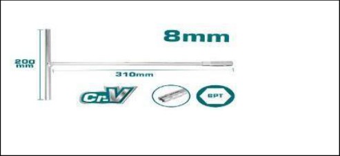T-Handle Socket Wrench 8mm